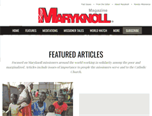 Tablet Screenshot of maryknollmagazine.org